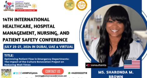 Sharonda M. Brown_14th International Healthcare, Hospital Management, Nursing, and Patient Safety Conference